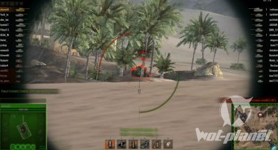 Зеленый боевой интерфейс для World of Tanks 0.8.7