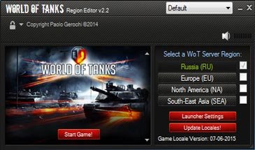 WoT Reg Edit (Смена Локализации Клиента) Для World Of Tanks 0.9.16