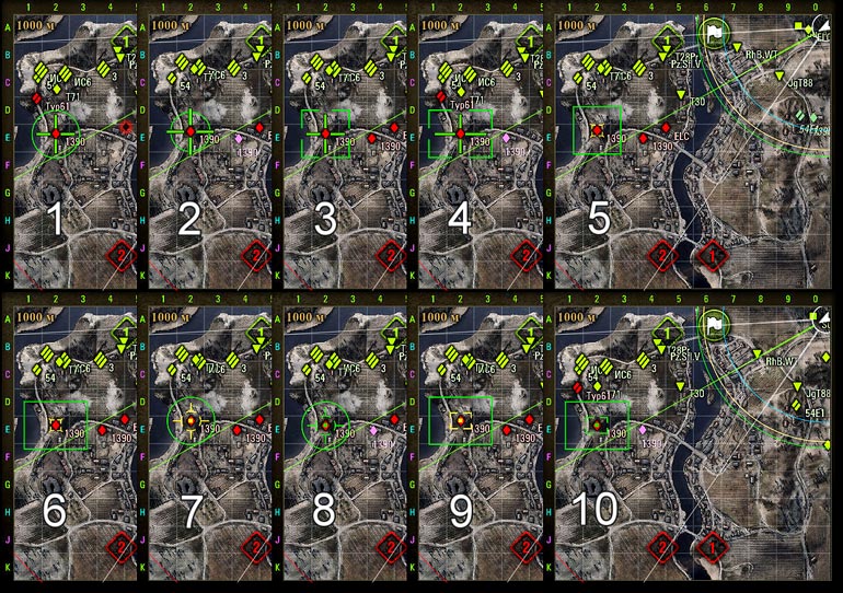 Арт-прицел на миникарте для World of Tanks 1.5.0.4 Арт-прицел на миникарте для World of Tanks 1.5.0.4