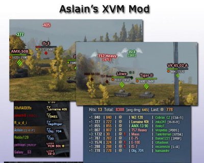 XVM Aslain  World of Tanks 0.9.5