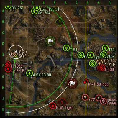ХП игроков на мини-карте для World of Tanks 0.10.0