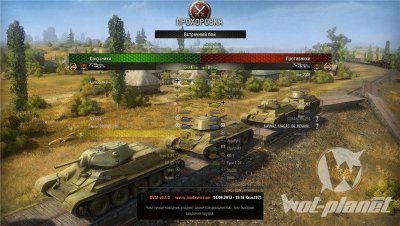 Цветной экран загрузки боя и статистики ("Tab") для World of Tanks 0.8.7