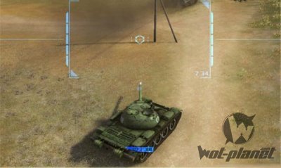 Модифицированный синий прицел для World of Tanks 0.8.5