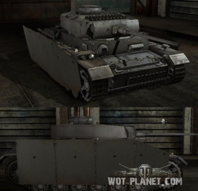 Экранная броня на танка PzIII