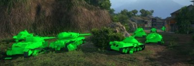Ярко-зеленые трупы танков для World of Tanks 0.8.11