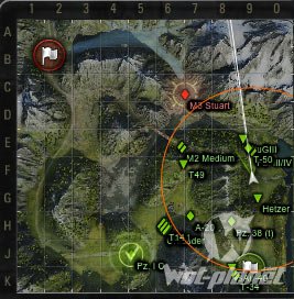 Мини карта с типами танков для World of Tanks