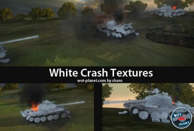 Мод белые текстуры подбитых танков 0.9.13